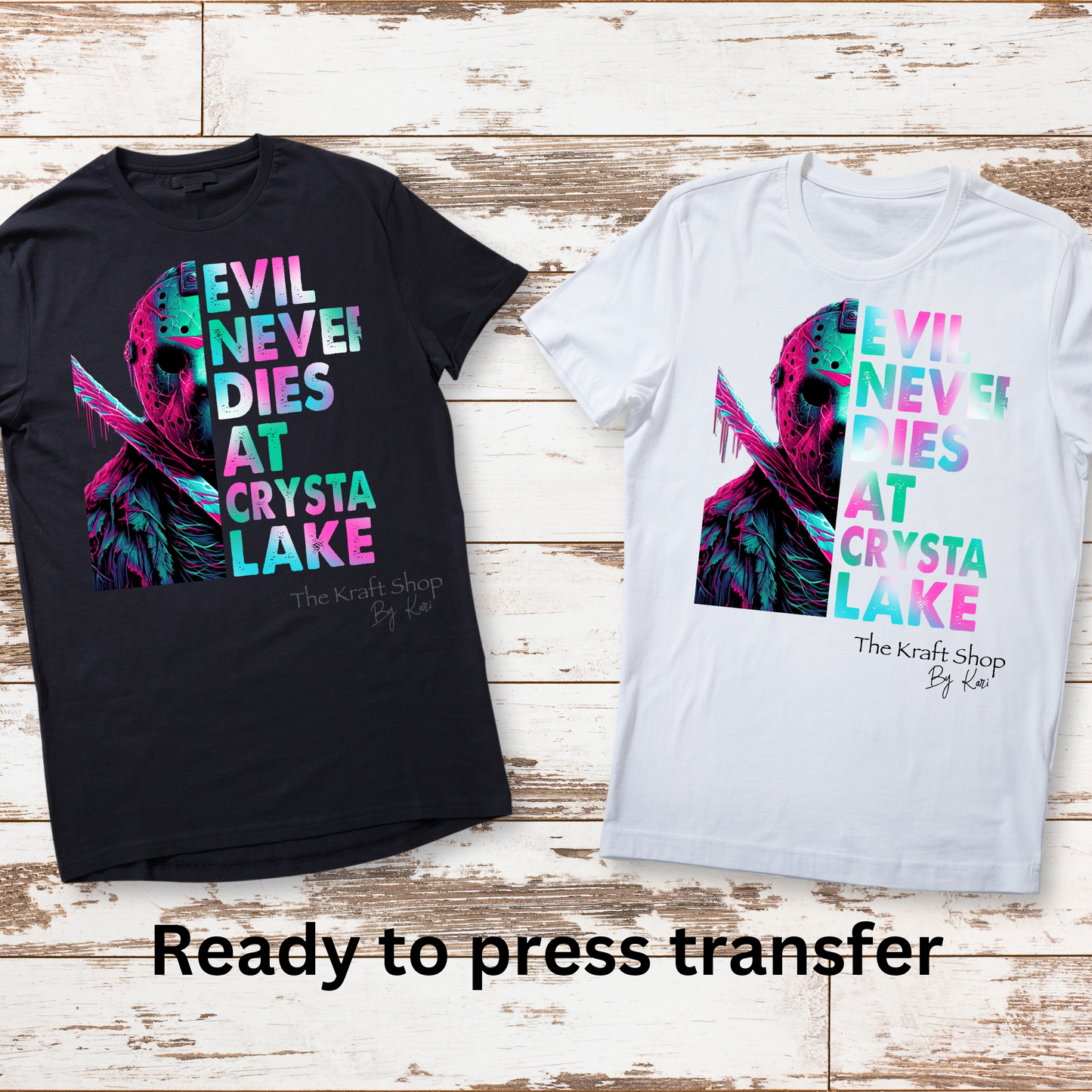 DTF ready to press transfer. Horror Character Spooky Halloween shirt transfer , #11523