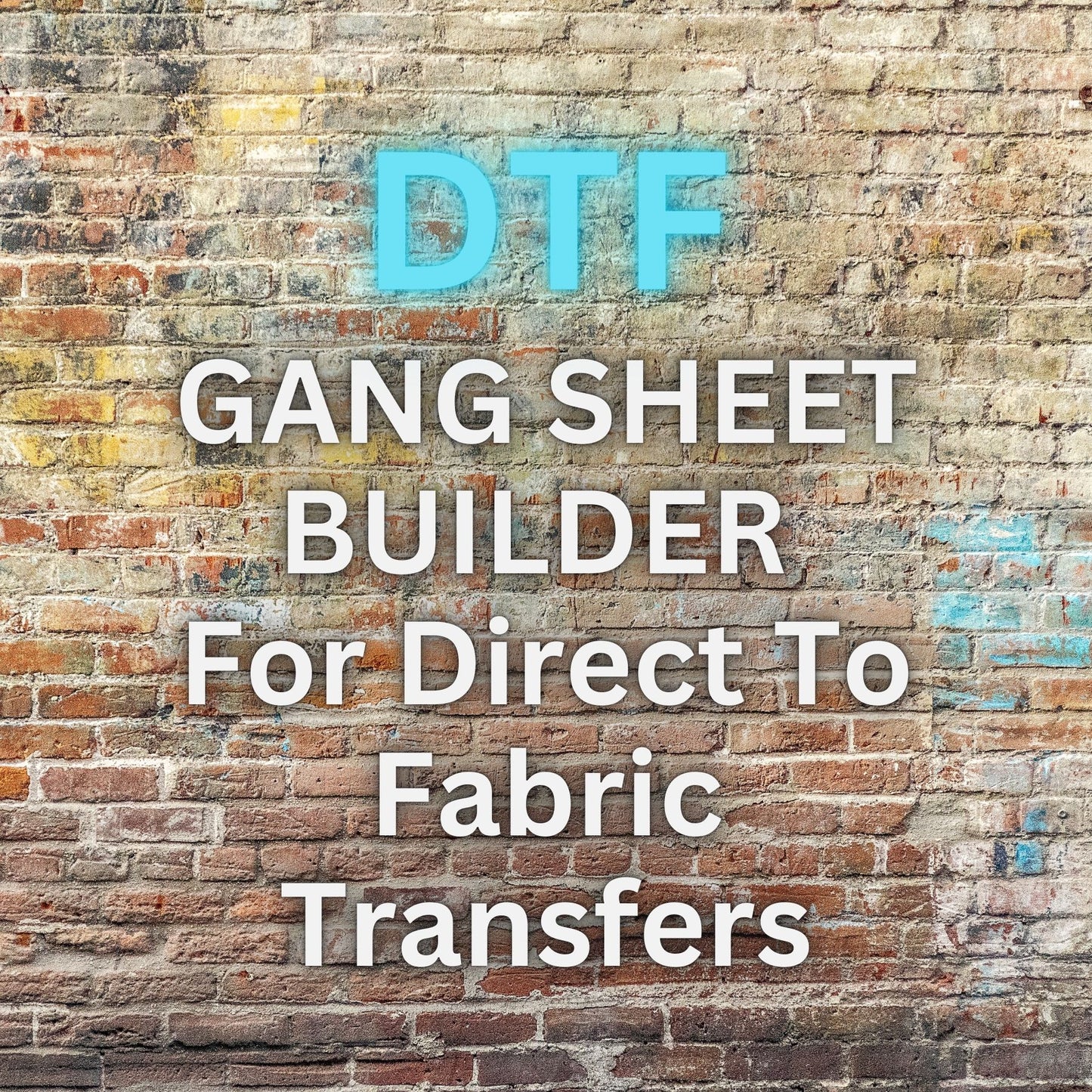 Custom DTF Gang Sheet Builder. Ready to heat press transfers. Business essentials. Custom orders.