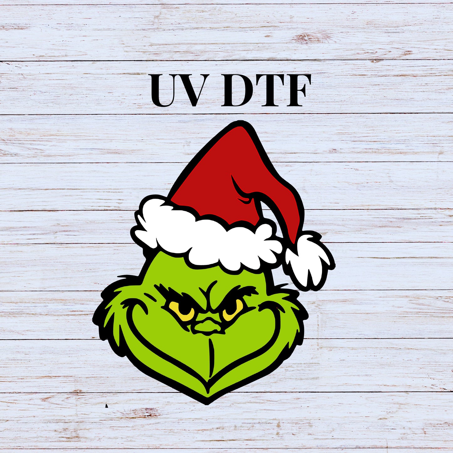 UV DTF Sticker print. G Man face decal, tumbler decal, permanent sticker. Uv wrap for glass can tumbler. #7065