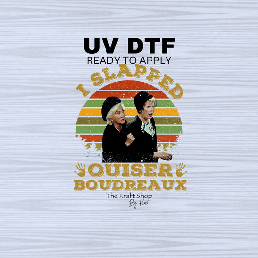 UV DTF Sticker print. I slapped Ouiser Boud decal, tumbler decal, permanent sticker. #4481