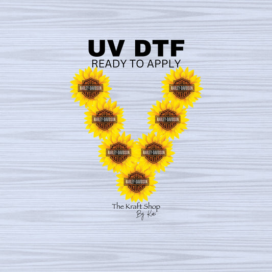 UV DTF Sticker print. Sunflower harl vsplit helper tumbler decal. Permanent sticker  #5318