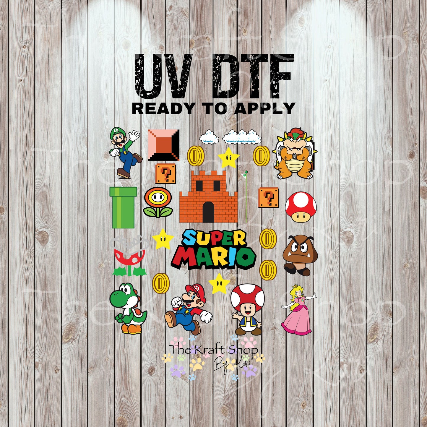 UV DTF Sticker print Super characters Element sheet of decals, tumbler decal, permanent sticker. #10331