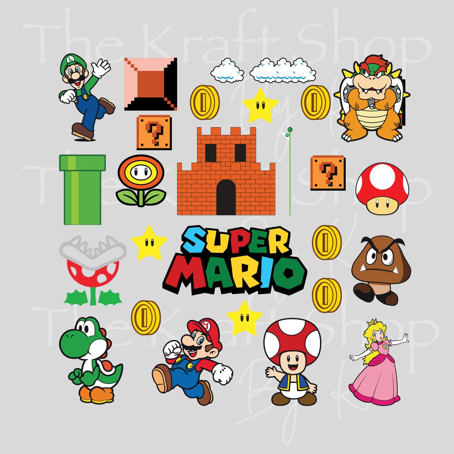 UV DTF Sticker print Super characters Element sheet of decals, tumbler decal, permanent sticker. #10331