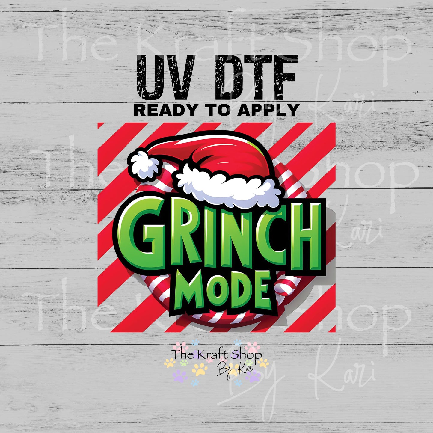 BLACK FRIDAY DEAL UV DTF Sticker print. Grin mode 20 oz wrap decals tumbler decal.  #7566