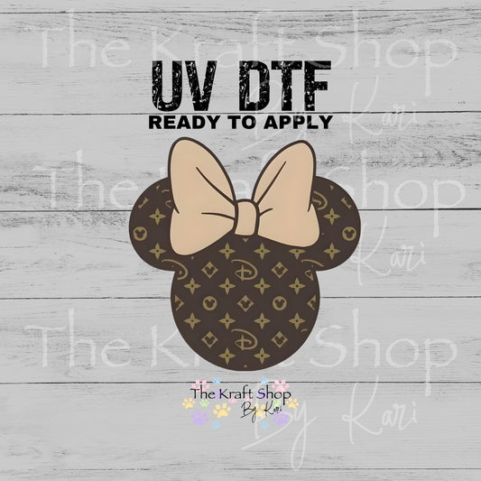 UV DTF Sticker print. Designer Min Head decal, tumbler decal, permanent sticker.  #10410