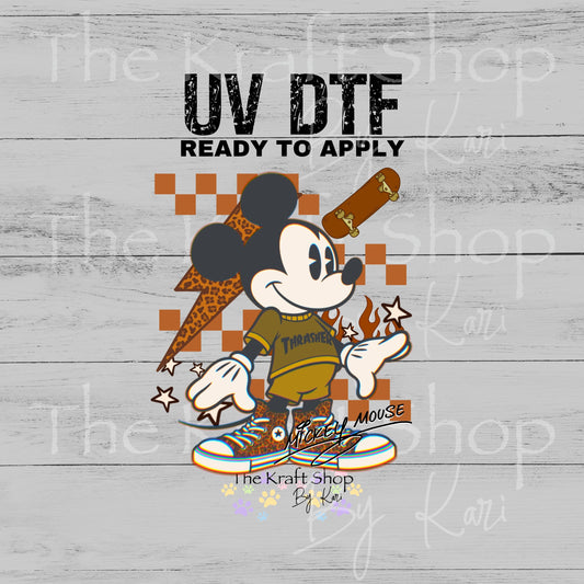 UV DTF Mick Thrasher retro vintage decal, tumbler decal, permanent sticker. #4699