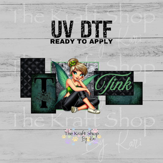 UV DTF Tink Libby Glass Can wrap decals tumbler decal. Glass can wrap. Tumbler wrap #5517