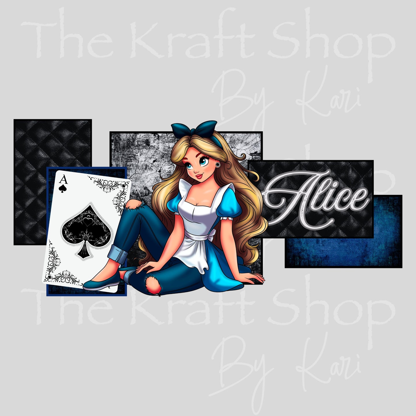 UV DTF Alice Libby Glass Can wrap decals tumbler decal. Glass can wrap. Tumbler wrap #5518