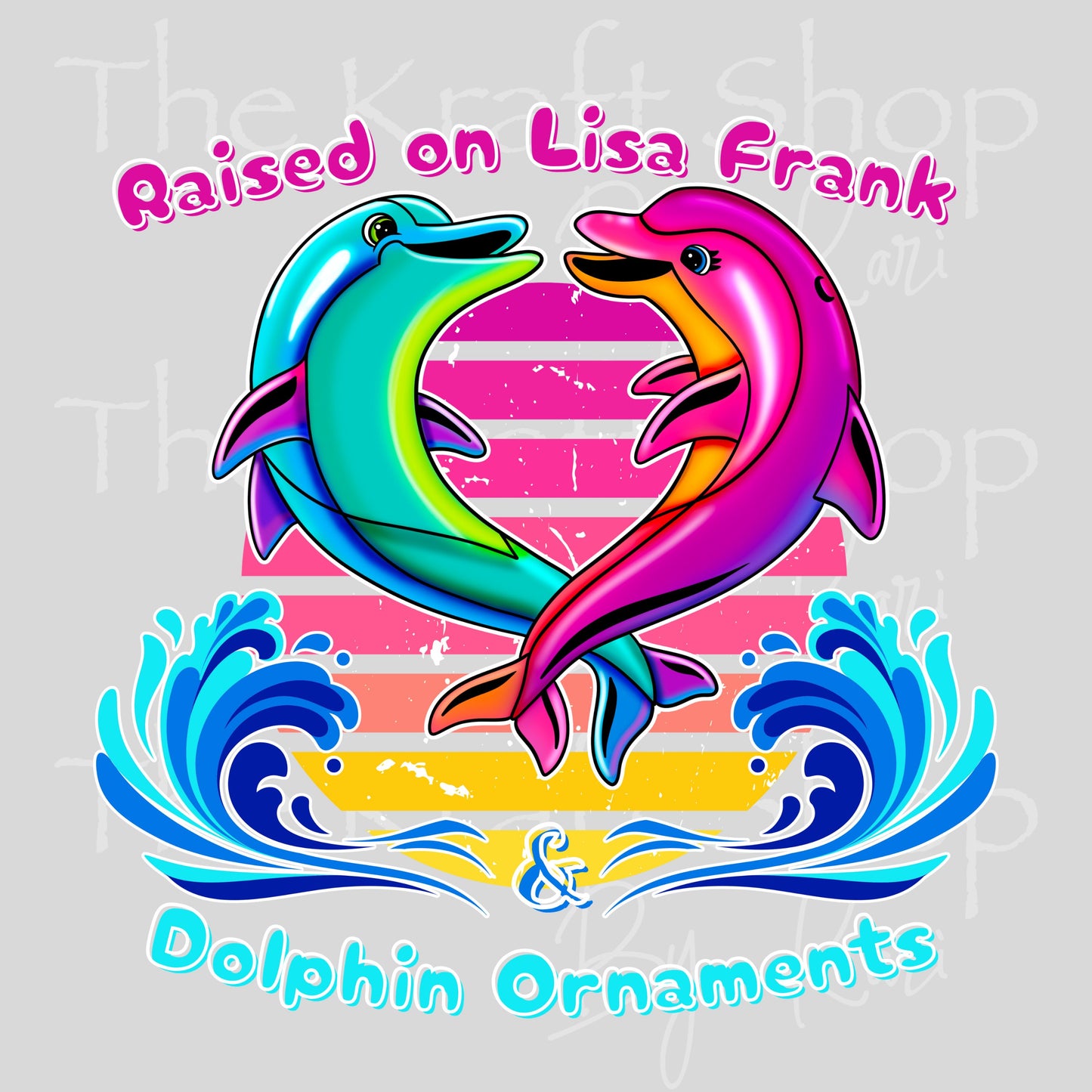 UV DTF Raised on LF Dolphins sticker decal #4727