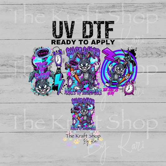 UV DTF Dark Bugs Glass can wrap decals #5548