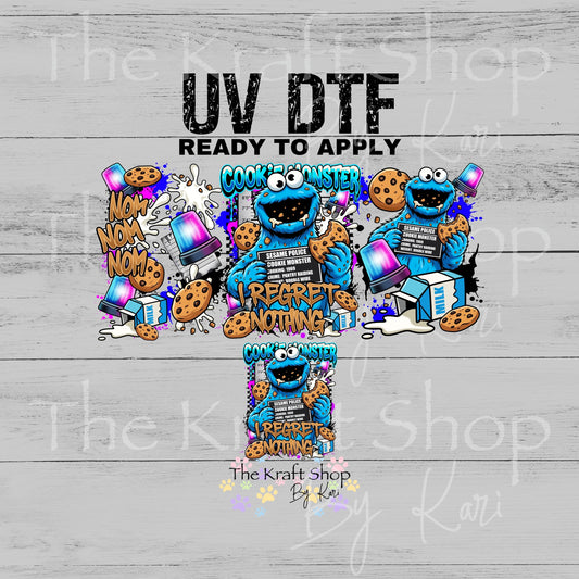 UV DTF Cookie M Glass can wrap decals #5556