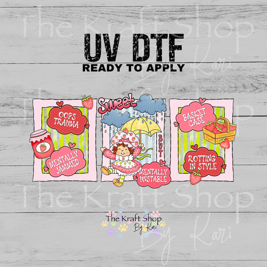 UV DTF Basket Case Glass can wrap decals #5551