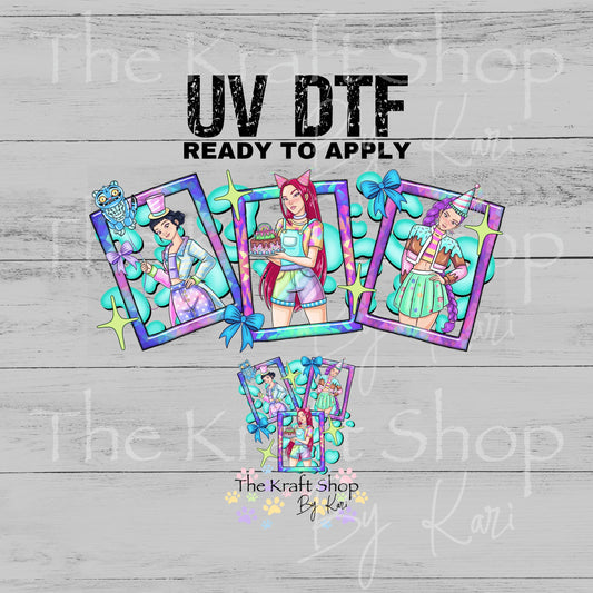 UV DTF Kpop Birthday Glass can wrap decals #5555