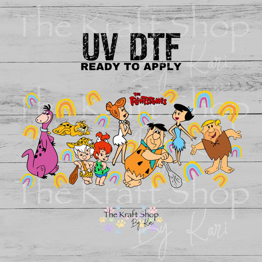 UV DTF Flinestone Glass can wrap decals #5562