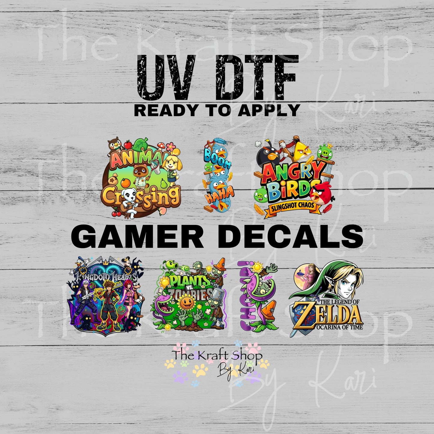 UV DTF Gamer decals and wraps #10522