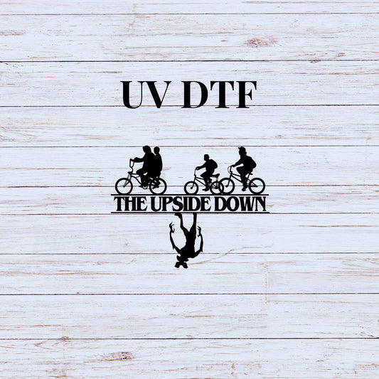 UV DTF Sticker print  The upside down decal, tumbler decal, permanent sticker. Uv wrap for glass can tumbler. #4279