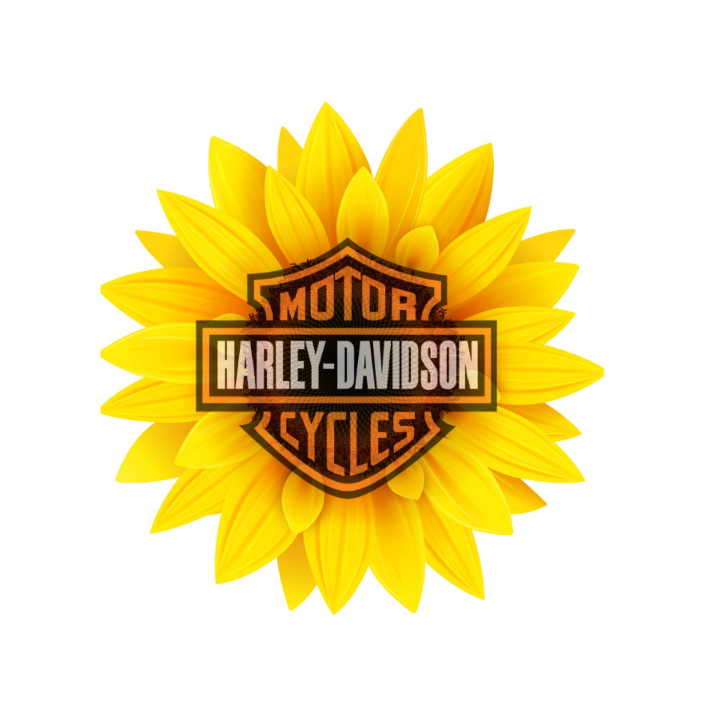 UV DTF Sticker print Sunflower Harl motorcycle rider decal, tumbler decal, permanent sticker. Uv wrap for glass can tumbler. #9018