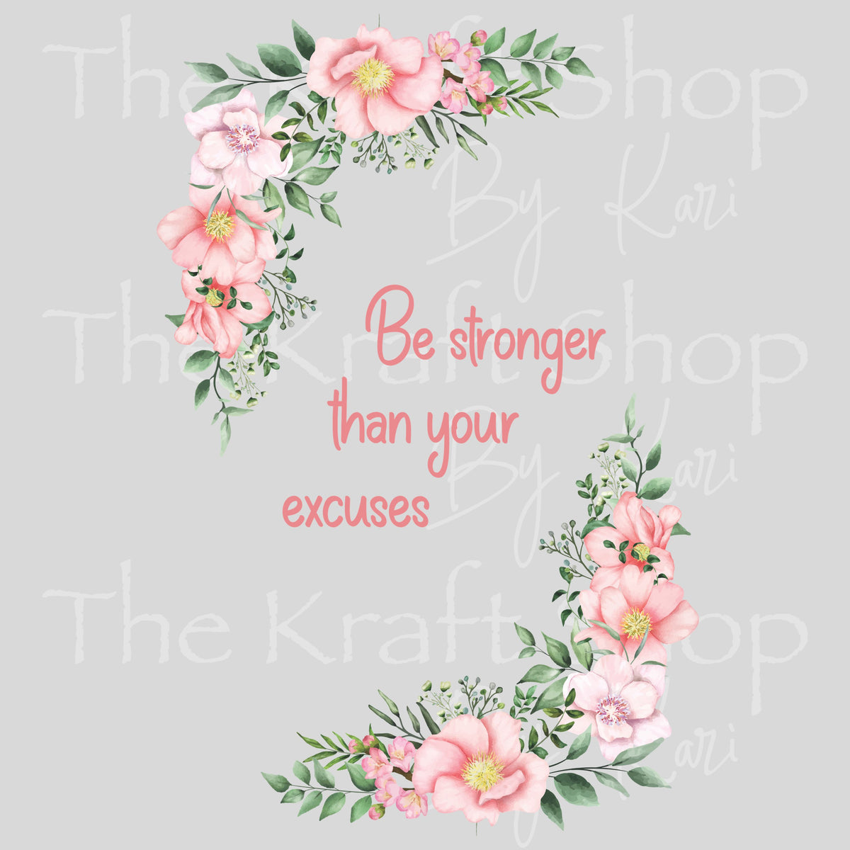 UV DTF Sticker print Be Stronger Notebook Element sheet 8.5x5.7 inches, decal #5592
