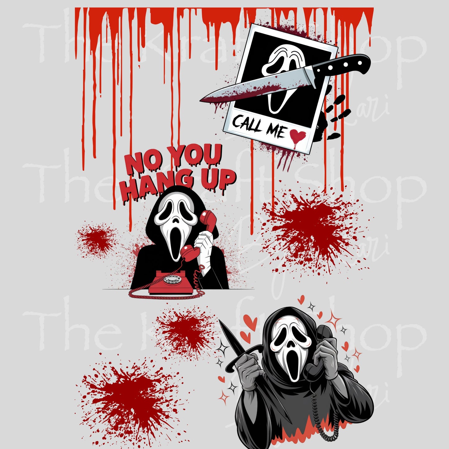 UV DTF Sticker print Call Me Notebook Element sheet 8.5x5.7 inches, decal #5595