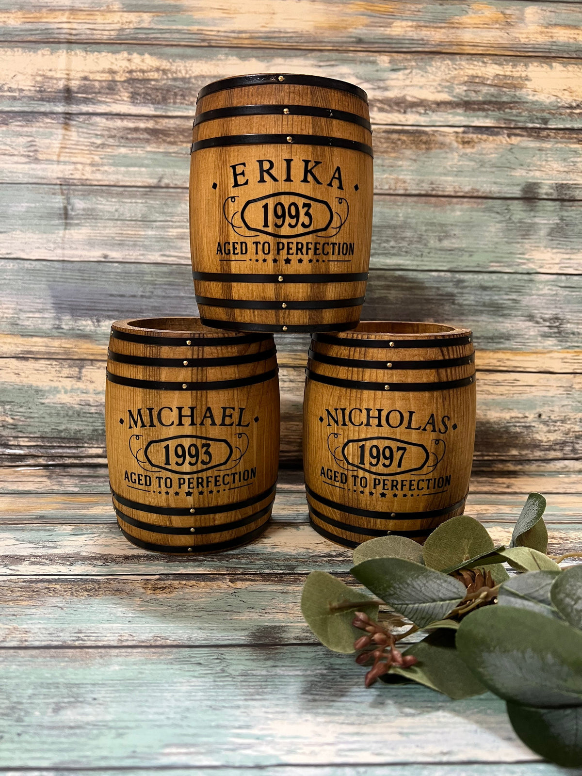 Whiskey barrel decorations. Personalized barrel. Wedding decor. Party decor. Gift for him. Whiskey lover gift.