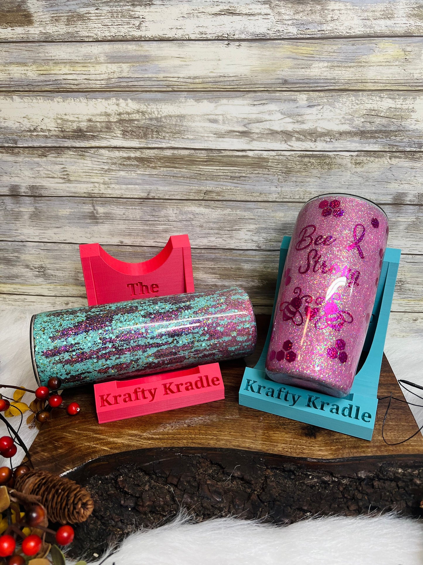 Krafty Kradle tumbler cradle. Crafters cradle. Cup cradle. Craft kit. DIY. Craft supply. Tumbler holder. Tumbler helper. Handmade