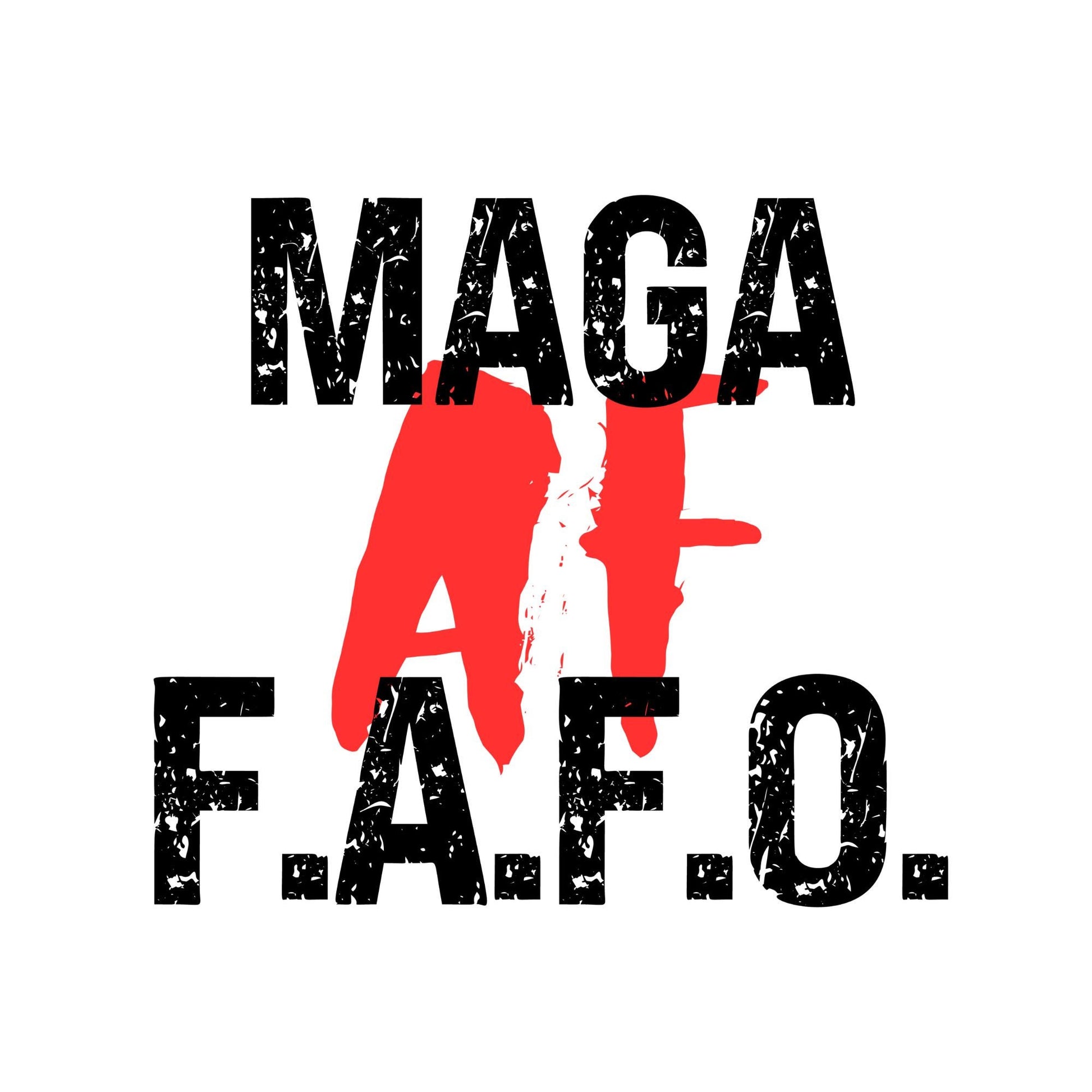 UV DTF Sticker print. Maga af fafo decal, tumbler decal, permanent sticker. UV wrap for glass can tumbler. #4026