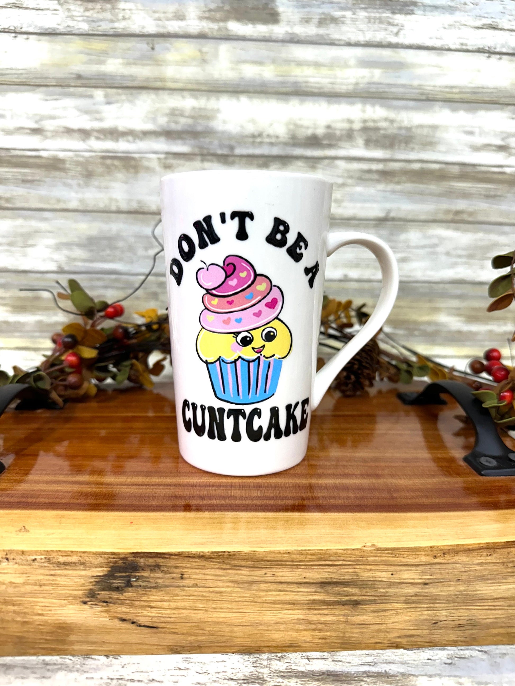 Sarcastic coffee mugs. Funny office decor. Don’t be a hippitwatamus, dickasaurus, prick, cuntcake, thundercunt or twatwaffle.