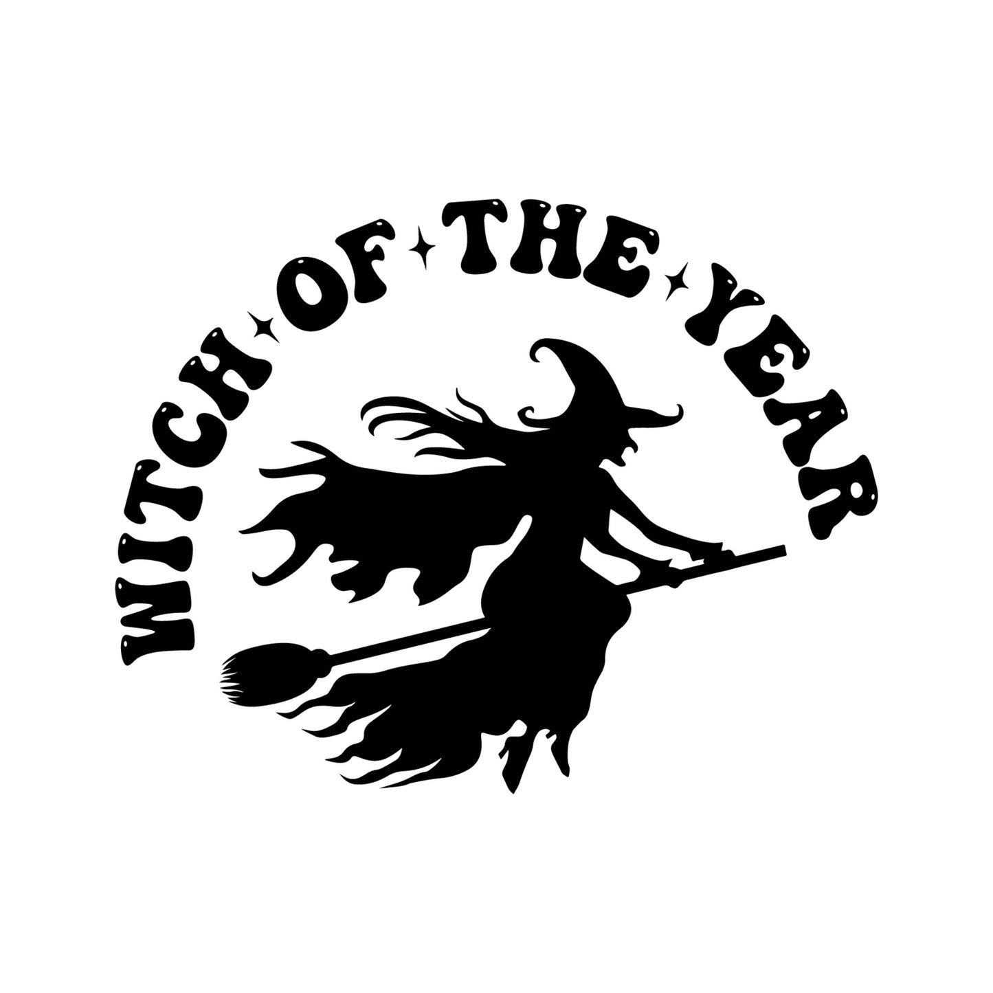 UV DTF Sticker print Witch of the year Halloween decal, tumbler decal, permanent sticker. Uv wrap for tumbler. #7014