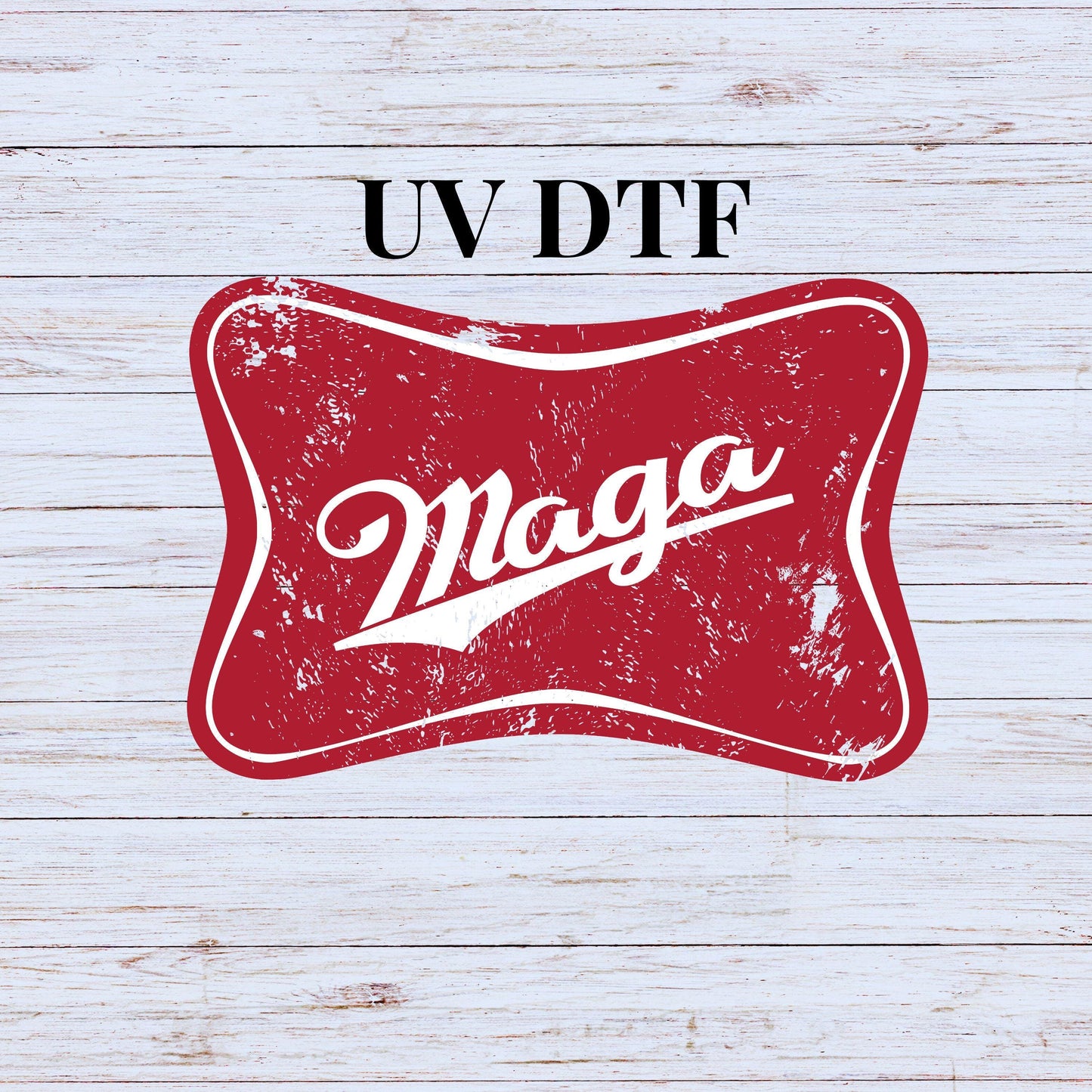 UV DTF Sticker print. Maga time decal, tumbler decal, permanent sticker. Uv wrap for glass can tumbler. #4226