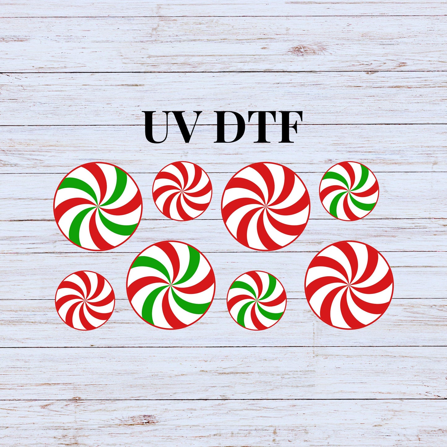 UV DTF Sticker print Christmas Elf Gnome bundle of 6 decals, tumbler decal, permanent sticker. #7189