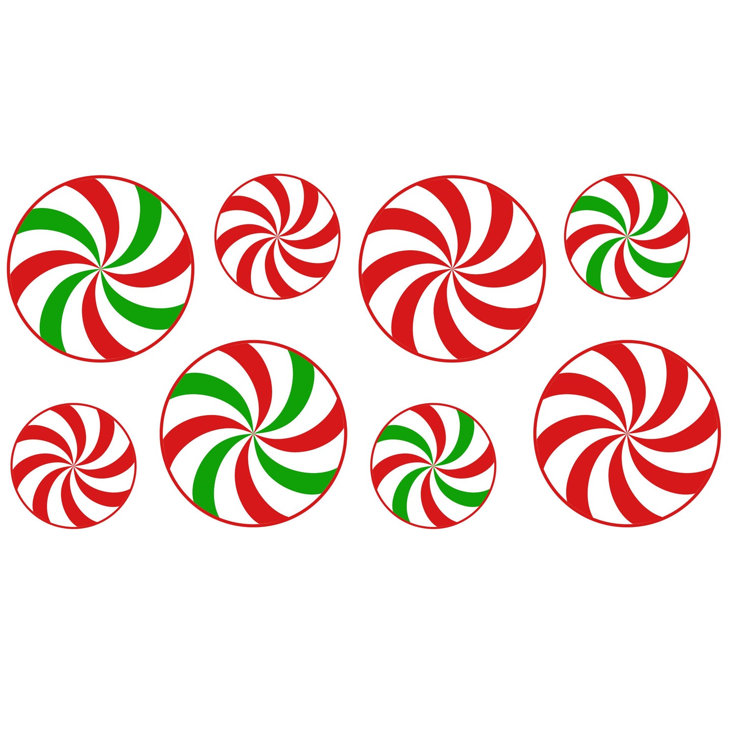 UV DTF Sticker print Christmas Elf Gnome bundle of 6 decals, tumbler decal, permanent sticker. #7189