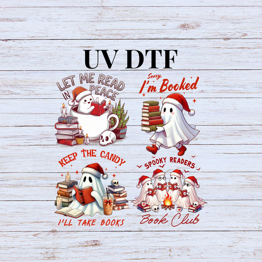 UV DTF Sticker print Cozy Winter Season Cutie pink and teal Christmas decal, tumbler decal, permanent sticker. #7210