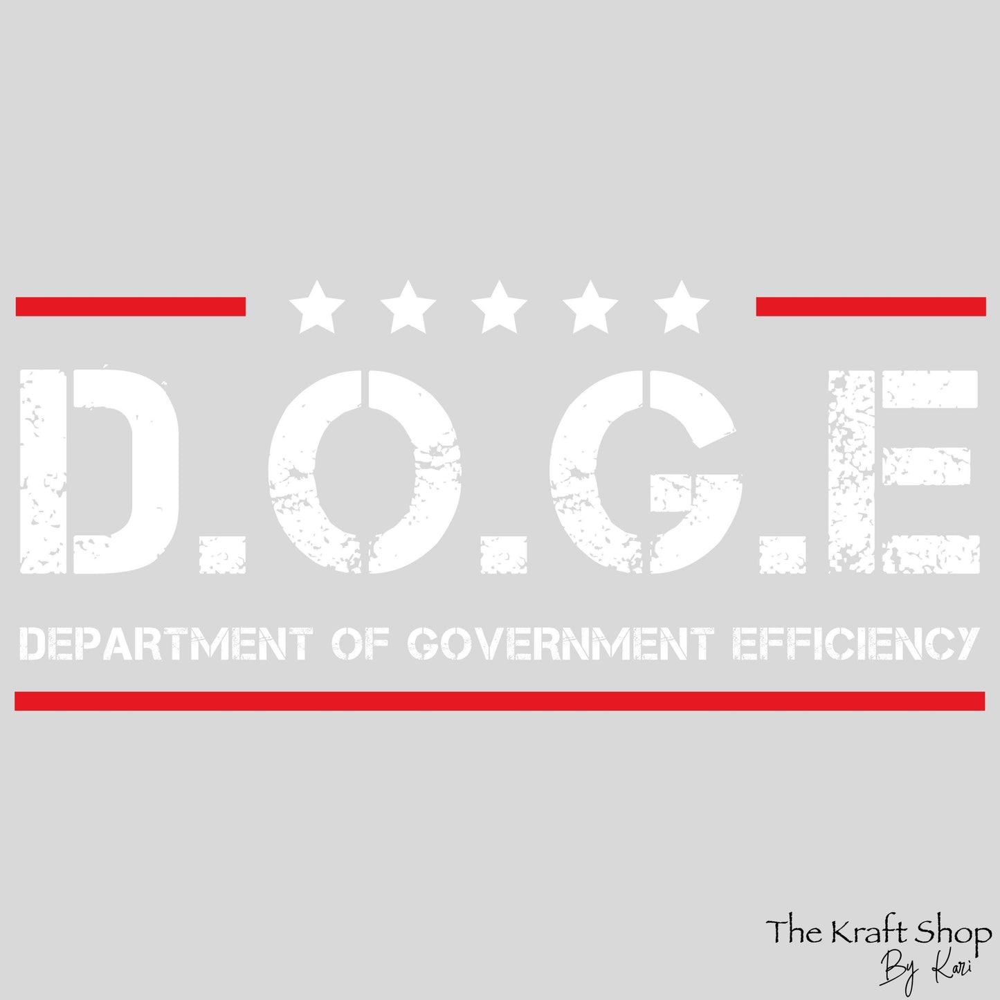 UV DTF Sticker print DOGE Department of Government Efficiency, tumbler decal, permanent sticker. #4385