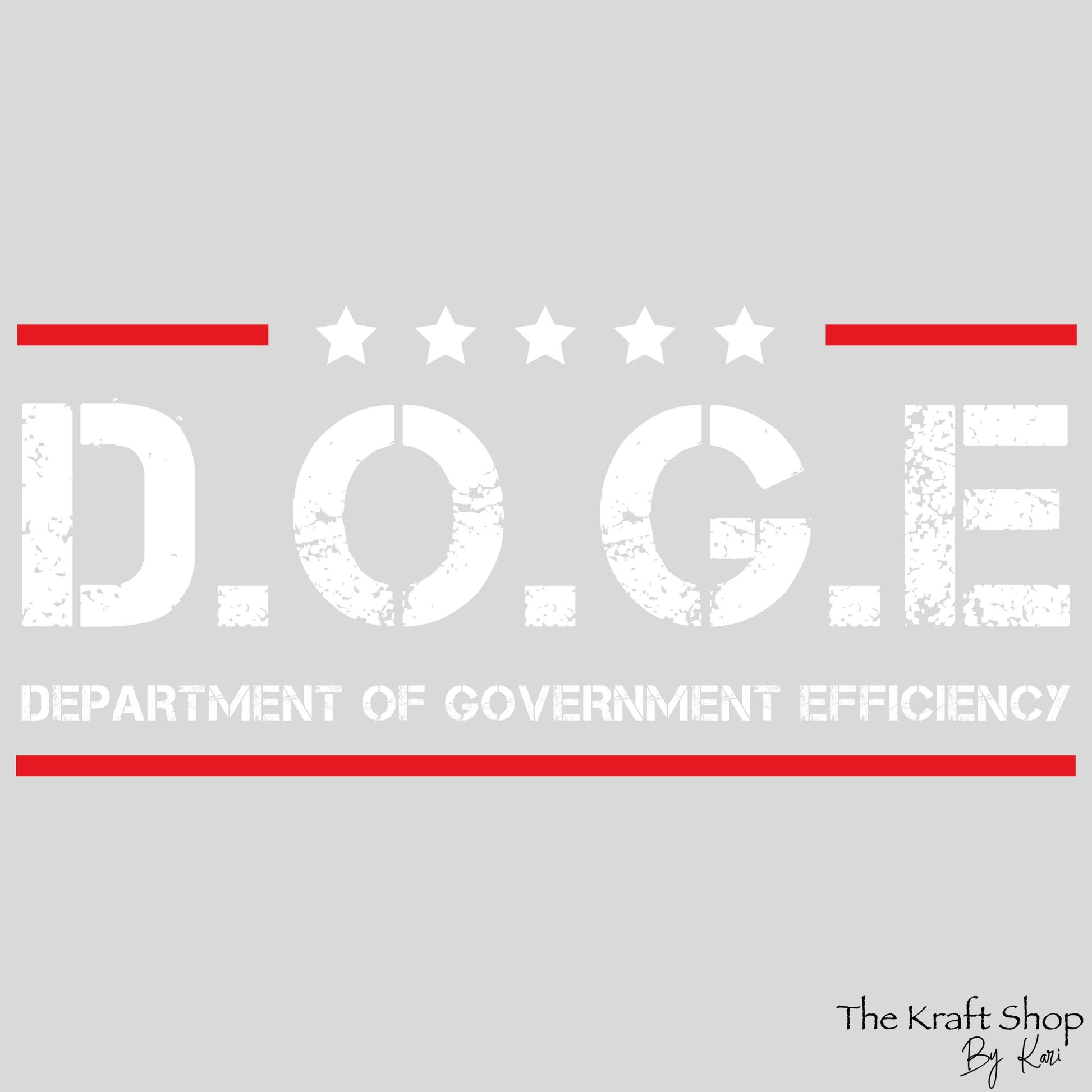 UV DTF Sticker print DOGE Department of Government Efficiency, tumbler decal, permanent sticker. #4385