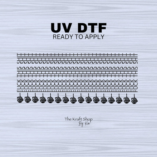 UV DTF Sticker print. Fuck this shit hidden message with middle fingers wrap decals tumbler decal. Glass can wrap. Tumbler wrap #5305