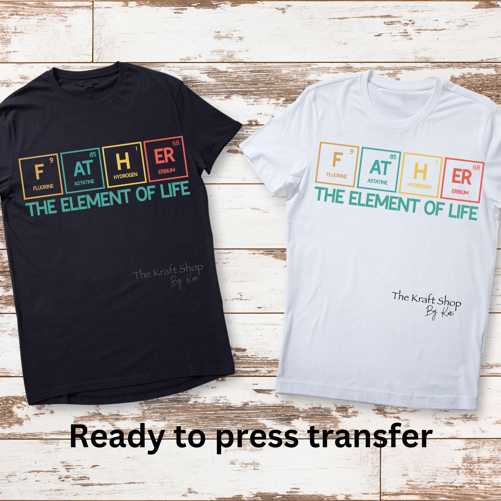 DTF ready to press transfer Father the element of life the man the myth the legend shirt transfer, DTF Print#11432