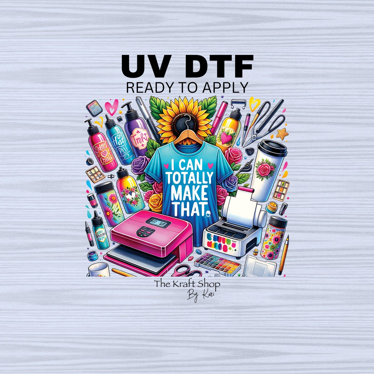 UV DTF Sticker print. I can totally make that small business decal, tumbler decal, permanent sticker. #4456