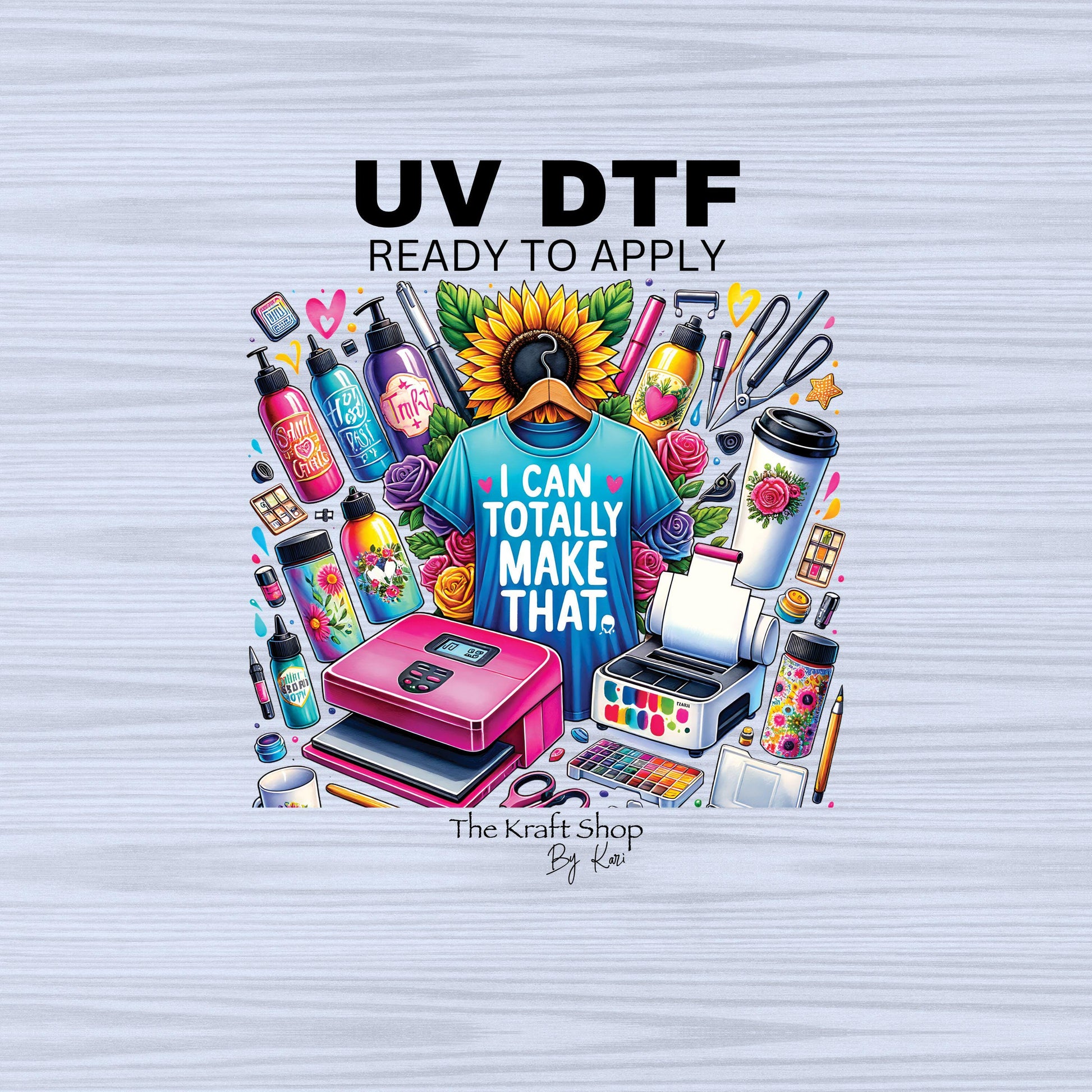 UV DTF Sticker print. I can totally make that small business decal, tumbler decal, permanent sticker. #4456