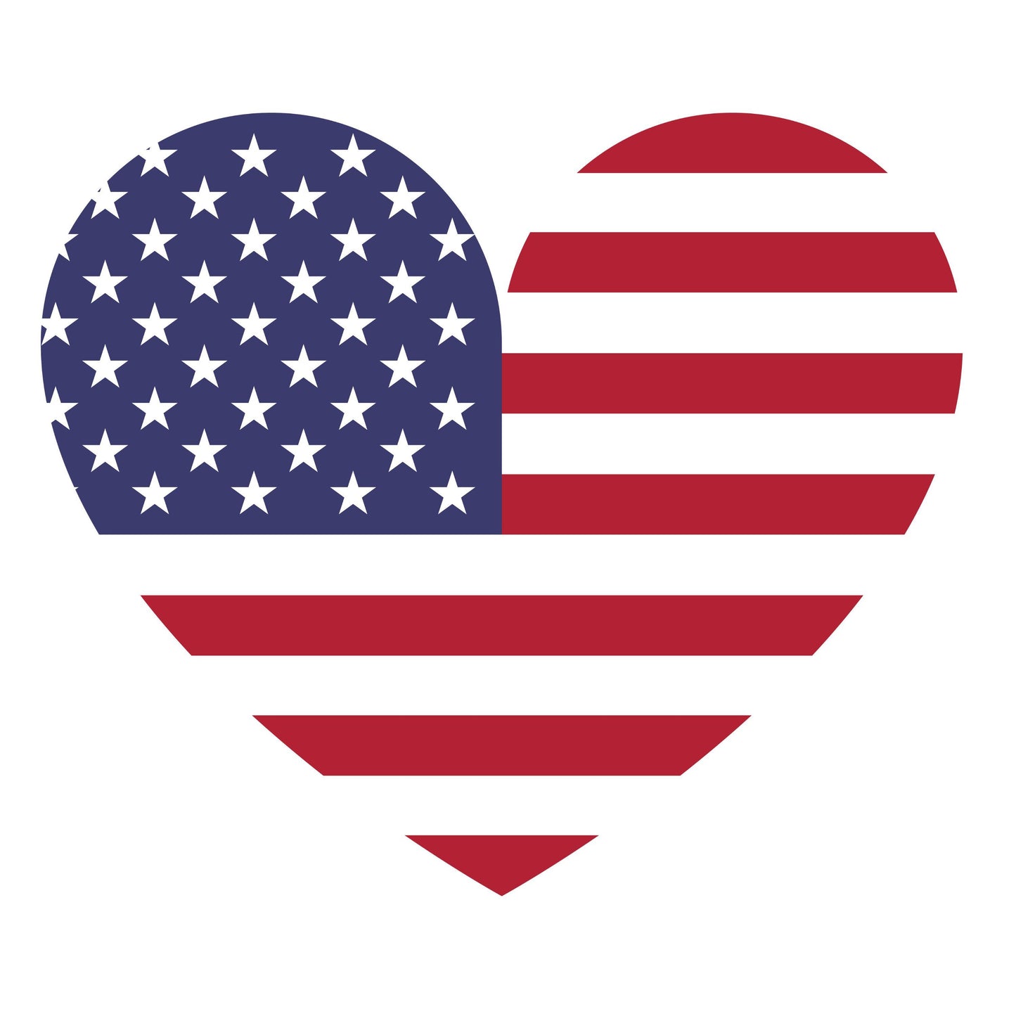 UV DTF Sticker print. American flag heart or rectangle 4th of July decals, tumbler decal, permanent sticker. #7298