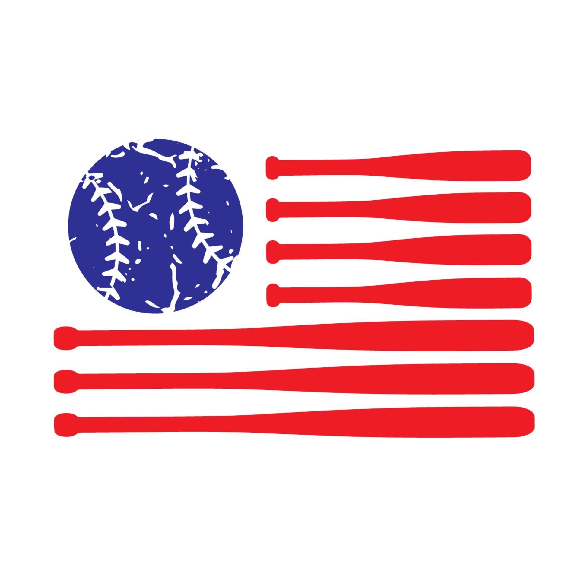 UV DTF Sticker print Baseball flag 4th of July American Patriotic decal, tumbler decal, permanent sticker. #7302