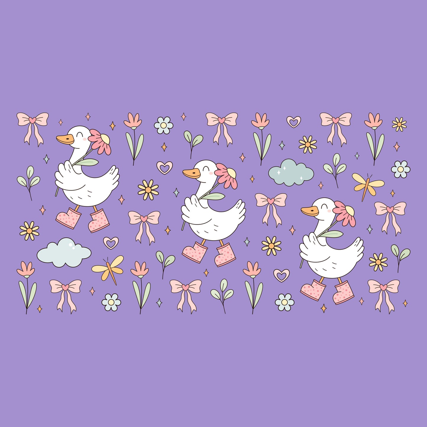 UV DTF Sticker print. Silly goose glass can wrap decal, tumbler decal, permanent sticker. #5402