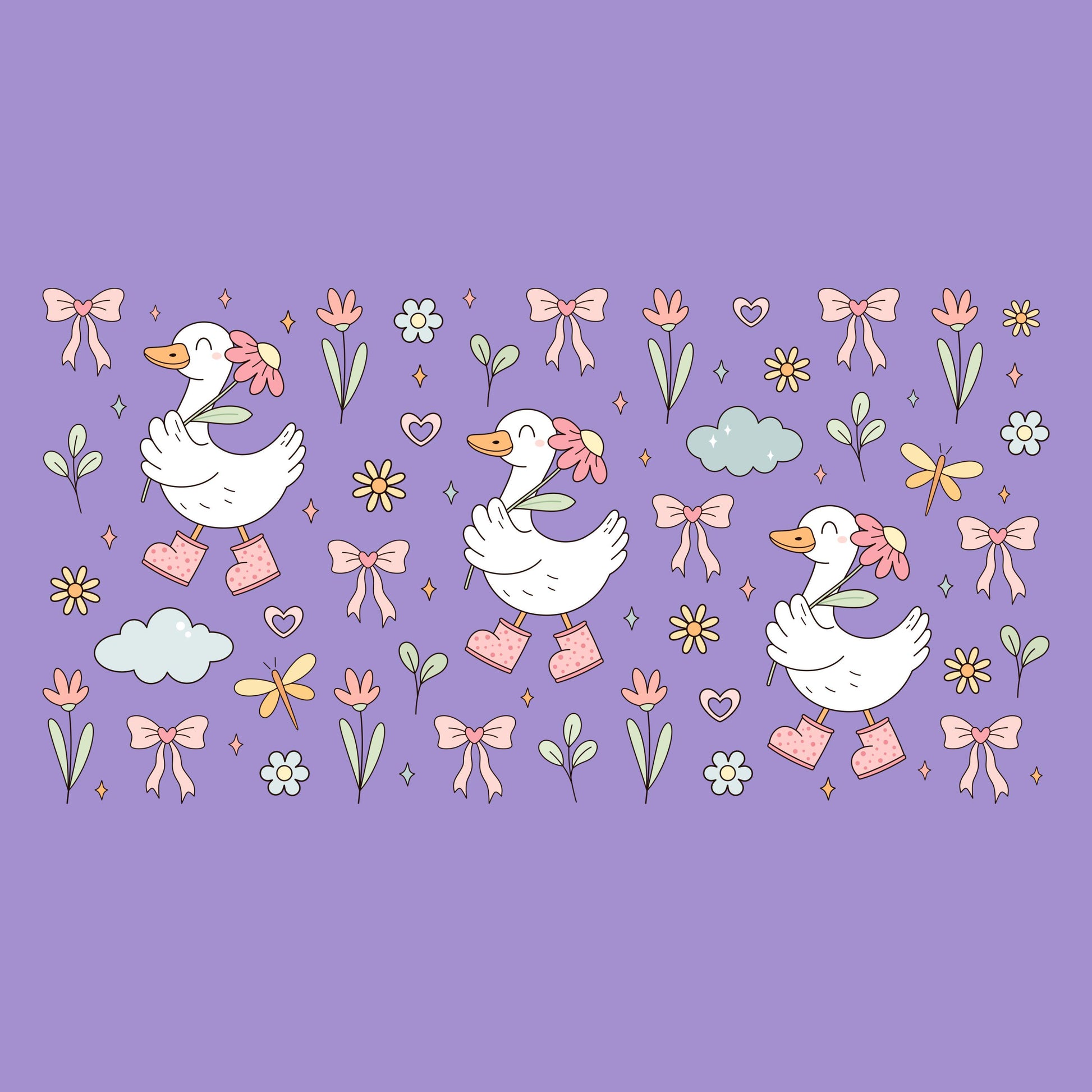 UV DTF Sticker print. Silly goose glass can wrap decal, tumbler decal, permanent sticker. #5402