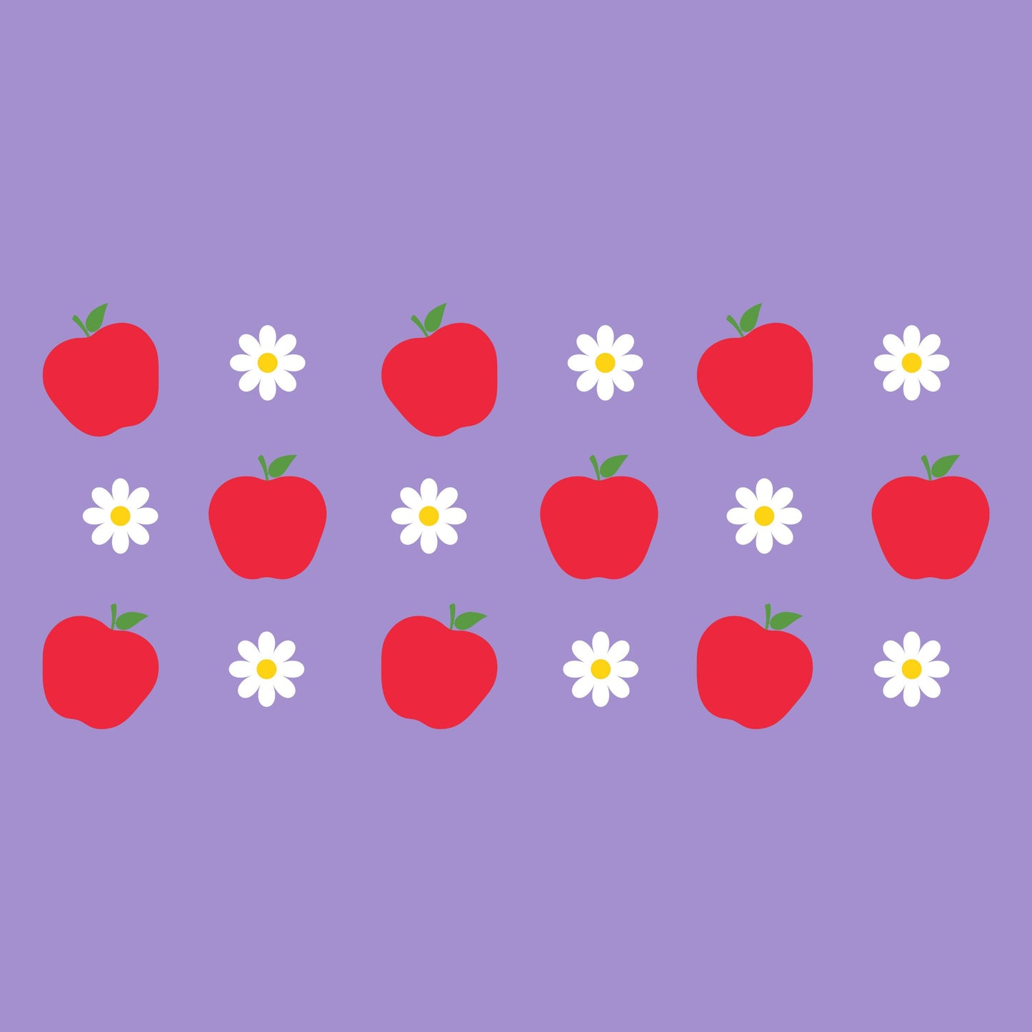 UV DTF Sticker print. Fruit and daisy flowers glass can wrap decal, tumbler decal, permanent sticker. #5410
