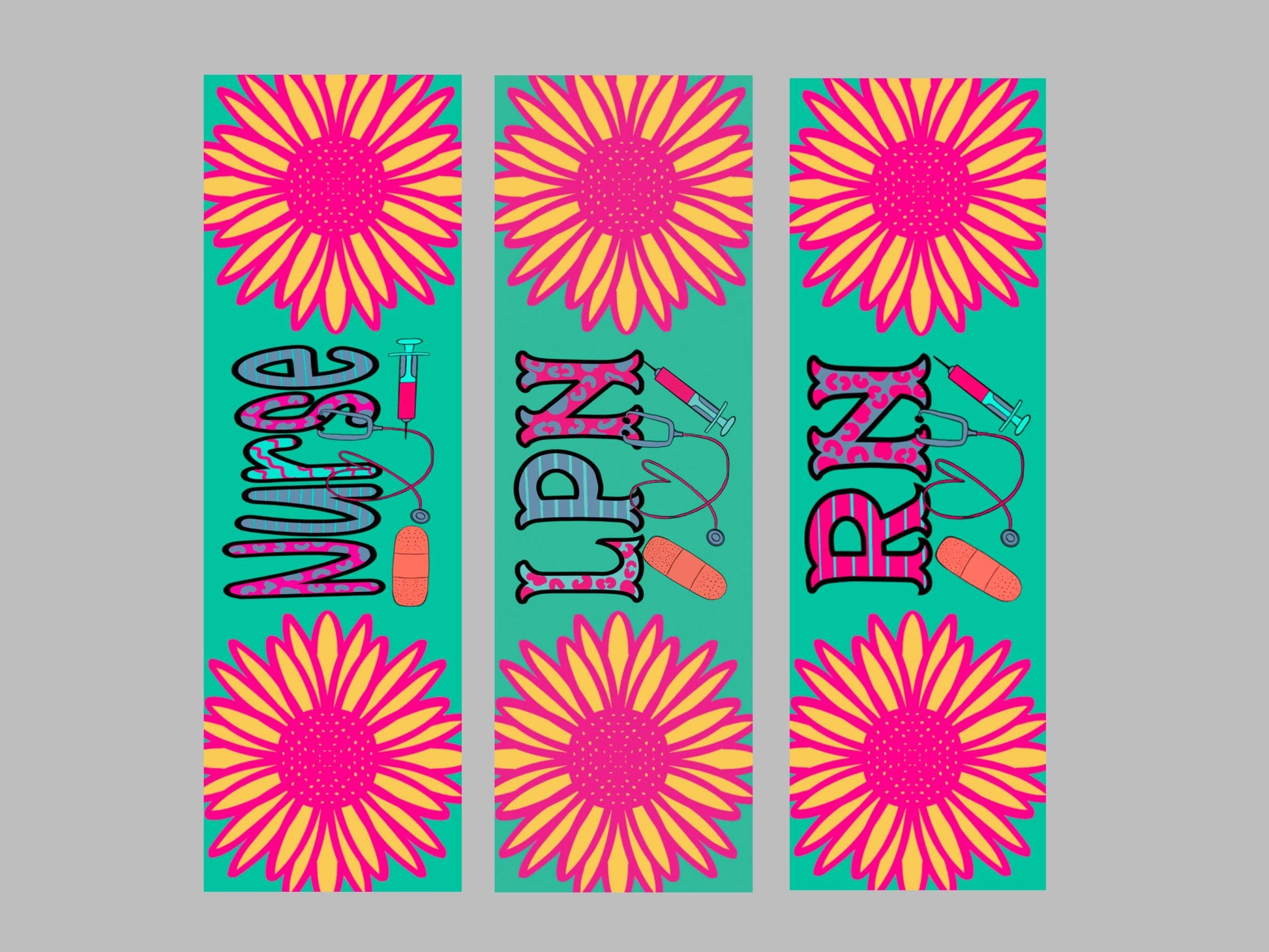 UV DTF Pen Wrap Ready To Apply Sticker Print. Full color Nurse, Lpn or Rn pen wraps. UV Pen wrap. #8006