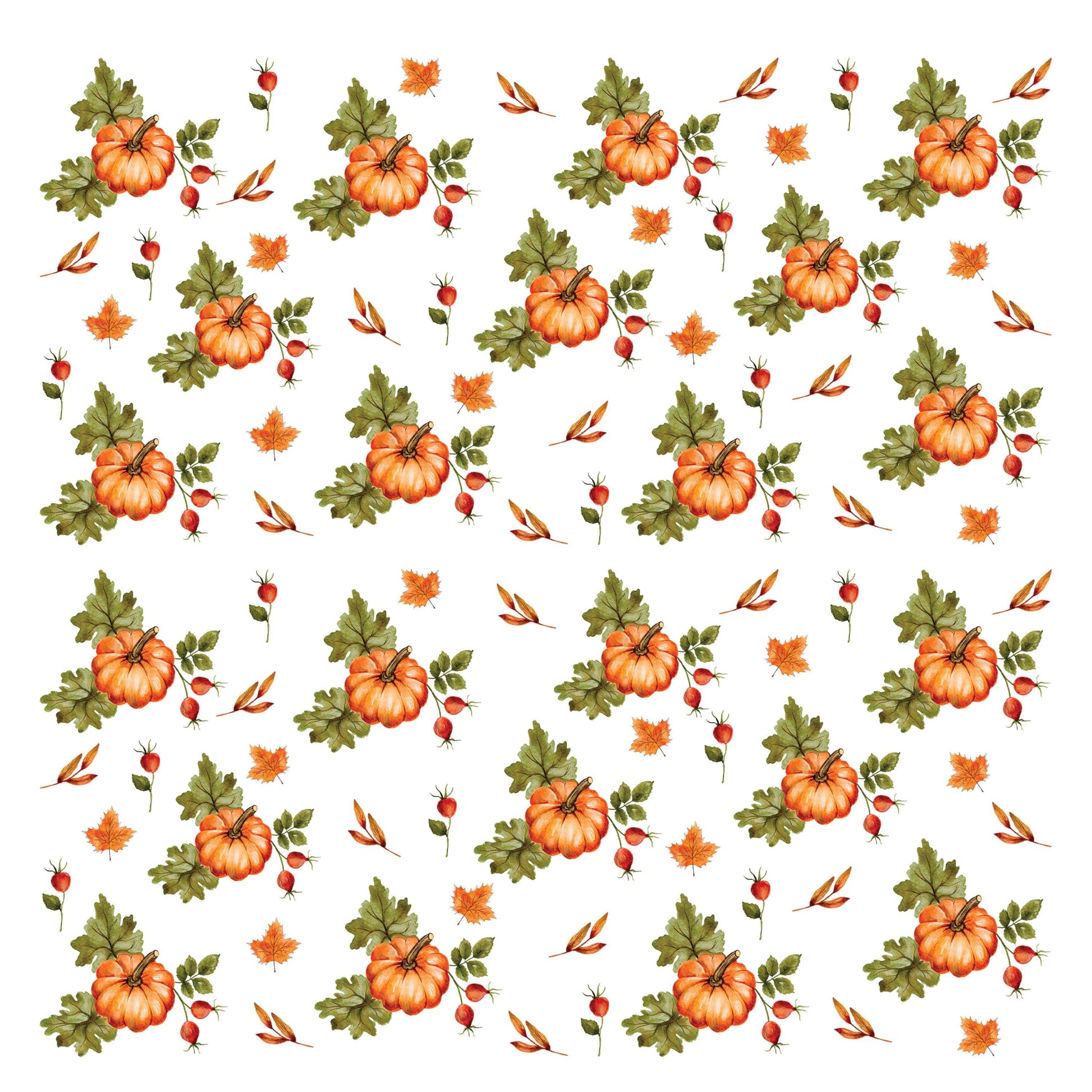 UV DTF Sticker print Pumpkin leaves Element sheet decal, tumbler decal, permanent sticker. Uv wrap for glass can tumbler. #7339