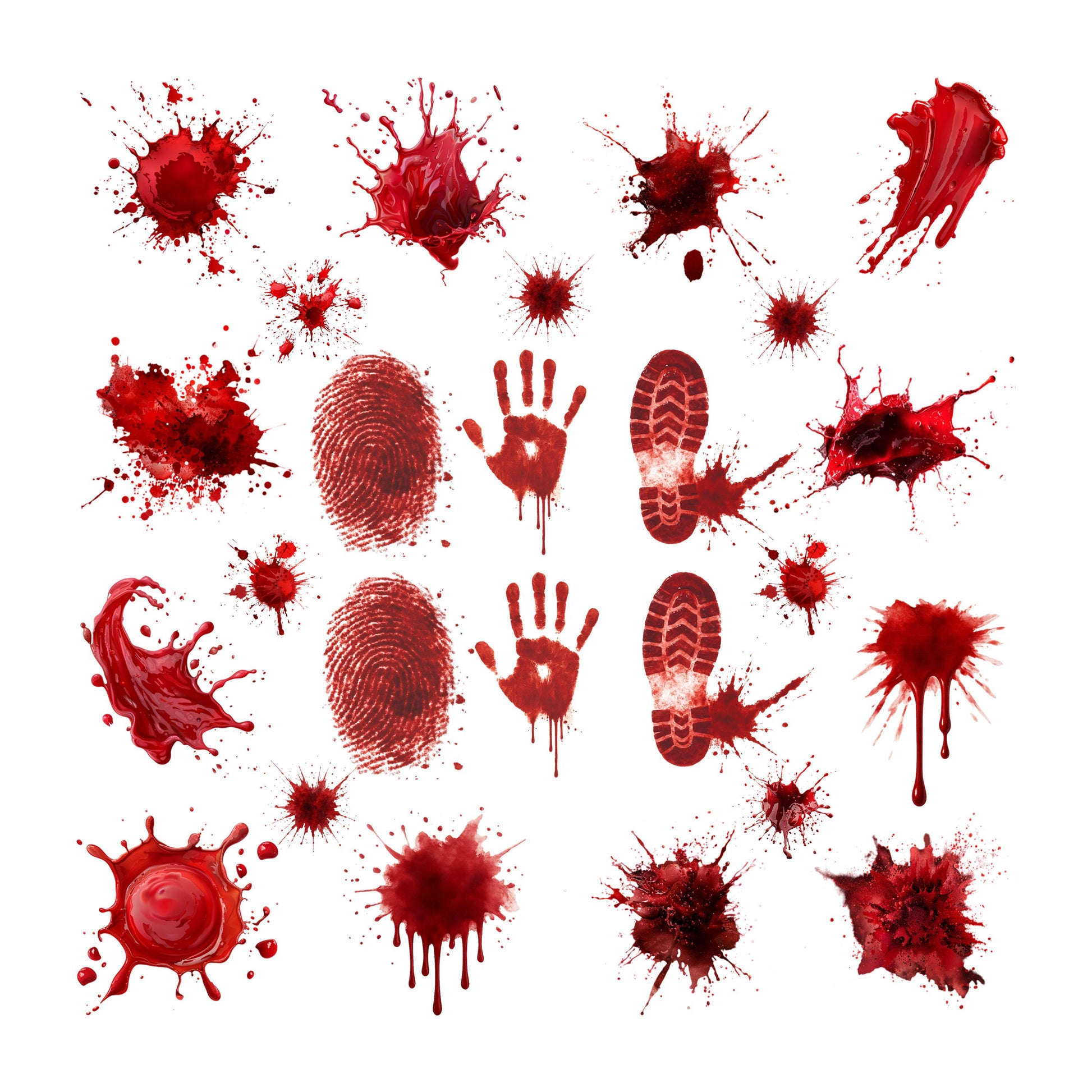 UV DTF Sticker print Blood splatter Element sheet decal, tumbler decal #10293
