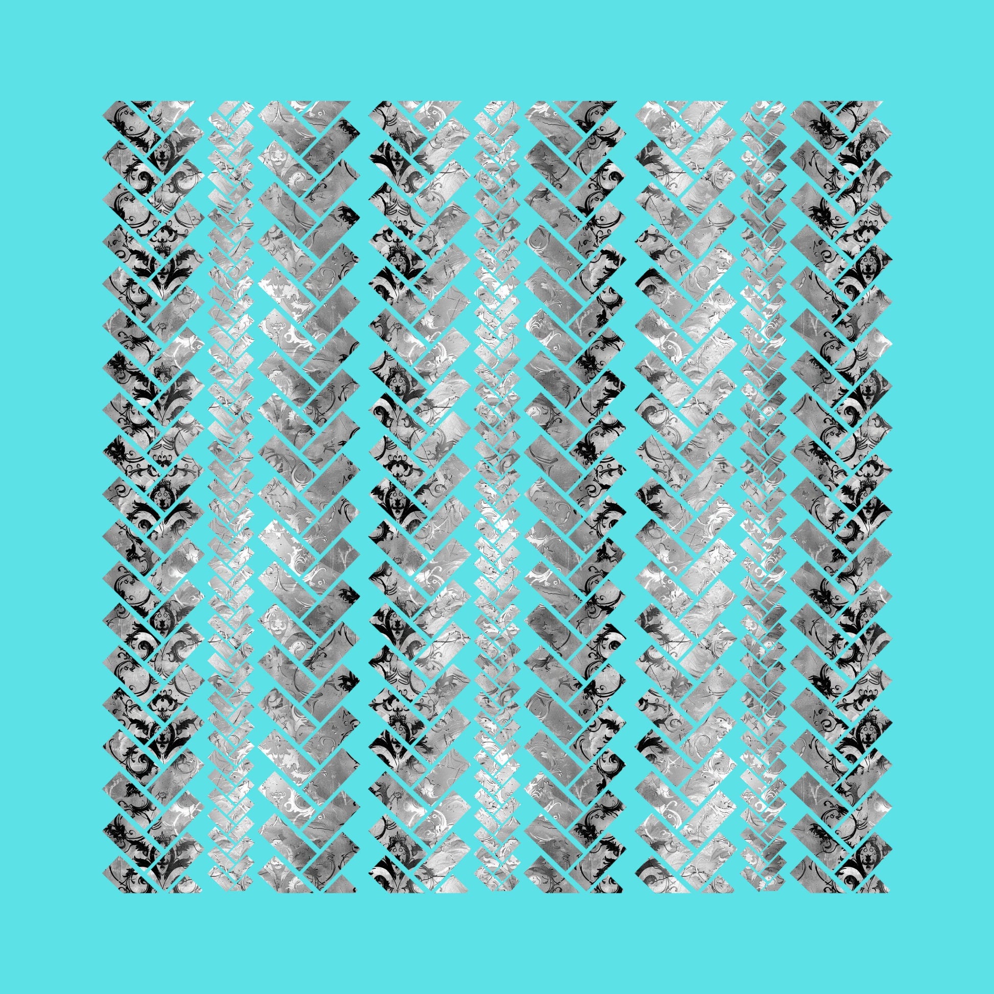 UV DTF Sticker print. Small braided herringbone grunge element bundle of decals, tumbler decal. #6009