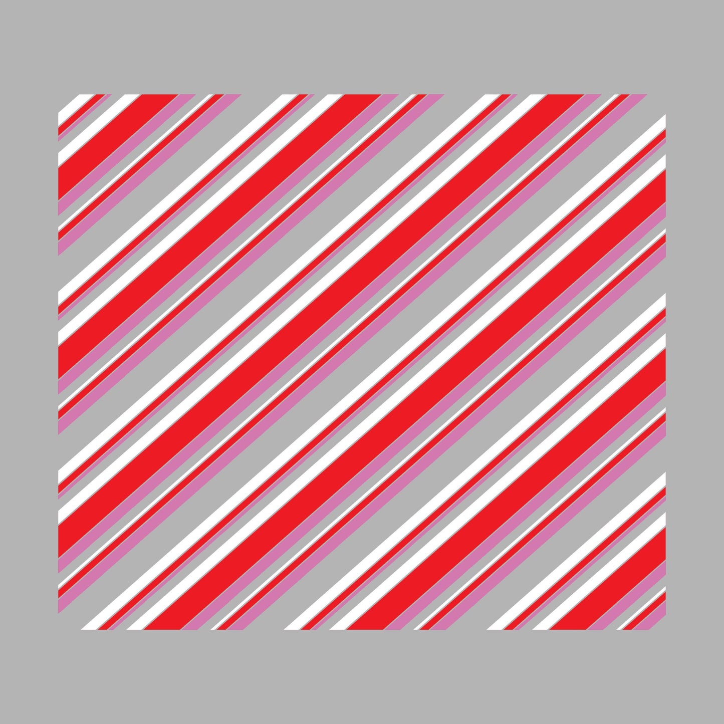 UV DTF Sticker prints. Candy cane stripes element tumbler element template decal, permanent sticker. #10312