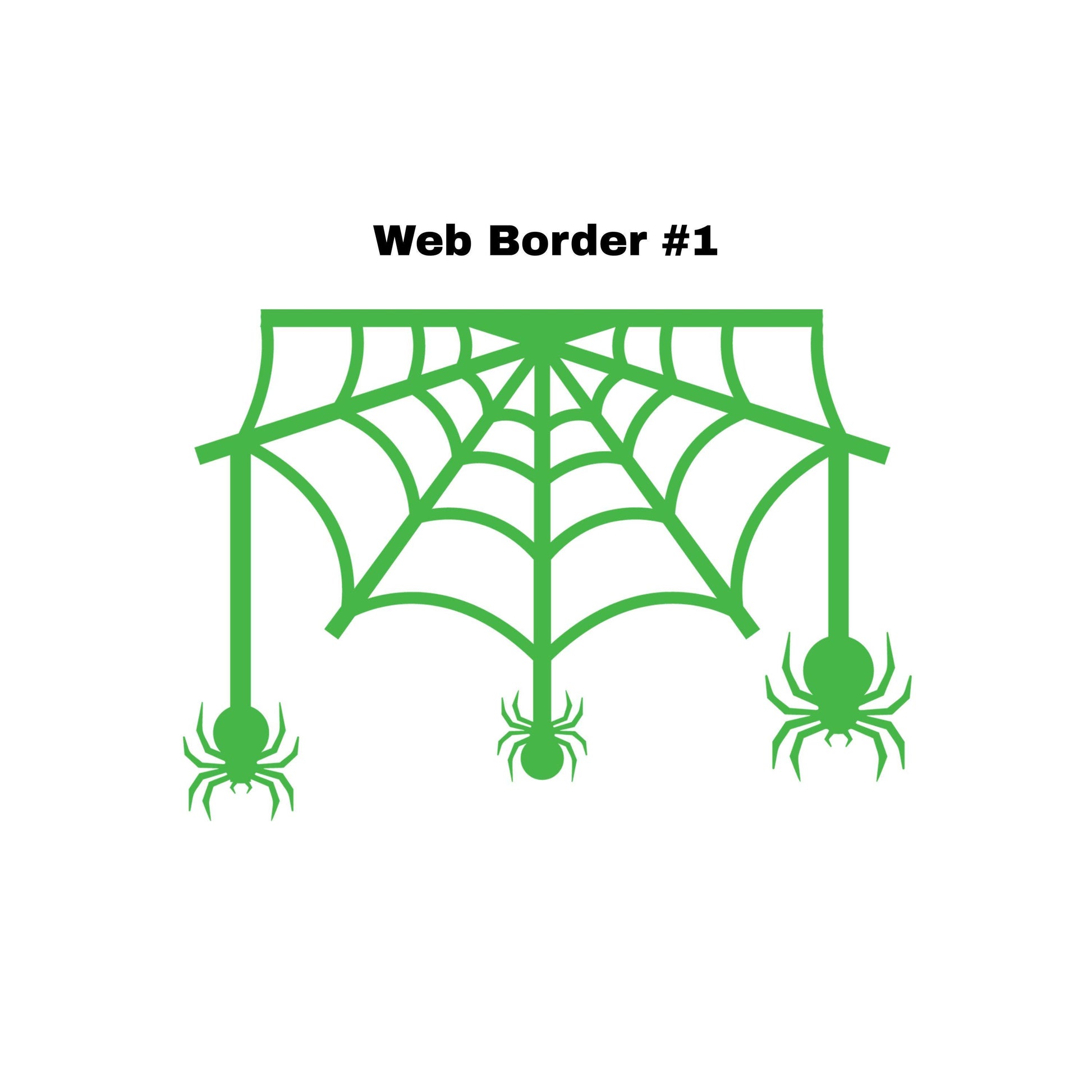 UV DTF Sticker print Web border spider web element Halloween Fall decal, tumbler decal, permanent sticker. #7363
