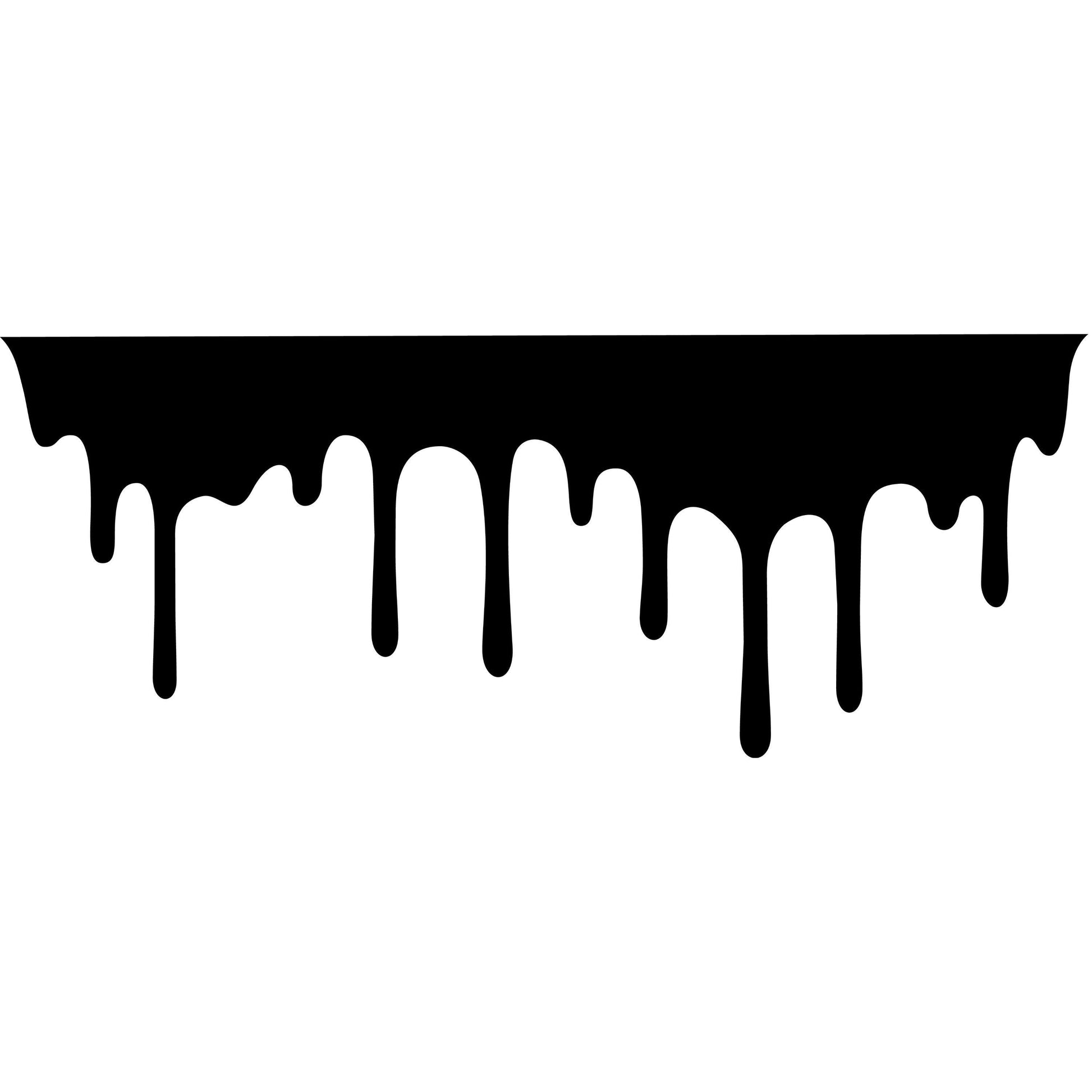 UV DTF Sticker print. Black Drip Black or custom color wrap tumbler decal. #5417